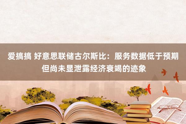 爱搞搞 好意思联储古尔斯比：服务数据低于预期 但尚未显泄露经济衰竭的迹象