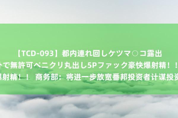 【TCD-093】都内連れ回しケツマ○コ露出 ド変態ニューハーフ野外で無許可ペニクリ丸出し5Pファック豪快爆射精！！ 商务部：将进一步放宽番邦投资者计谋投资上市公司的截止