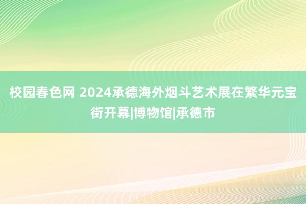 校园春色网 2024承德海外烟斗艺术展在繁华元宝街开幕|博物馆|承德市